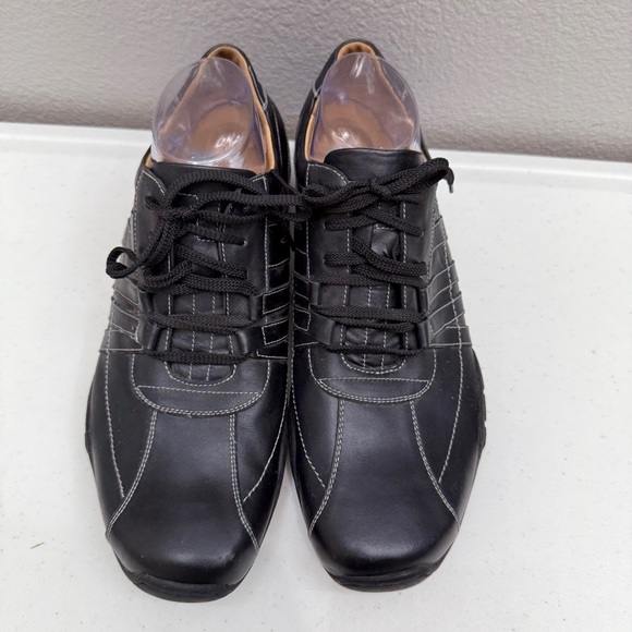 Florsheim Men\'s Sneakers Shoes Size 10.5 Black Leather Lace up Comfy main image 6